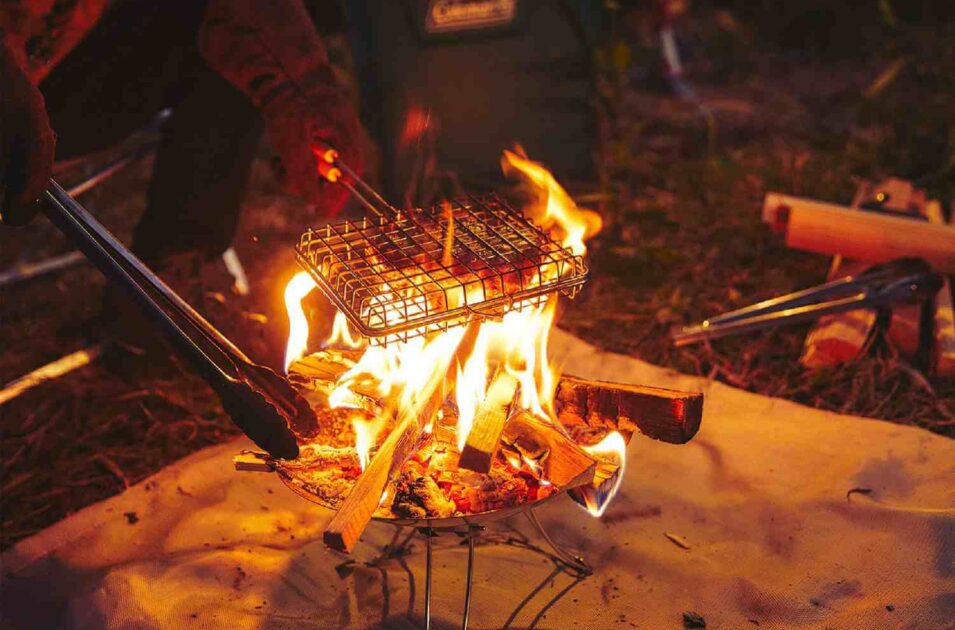 ファイアーディスクソロで焚き火料理